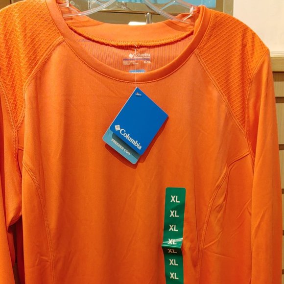 COLUMBIA Women Freezer Coil Omni-Wick Long Sleeve Protection Shirt-Blush Pink - Picture 4 of 8